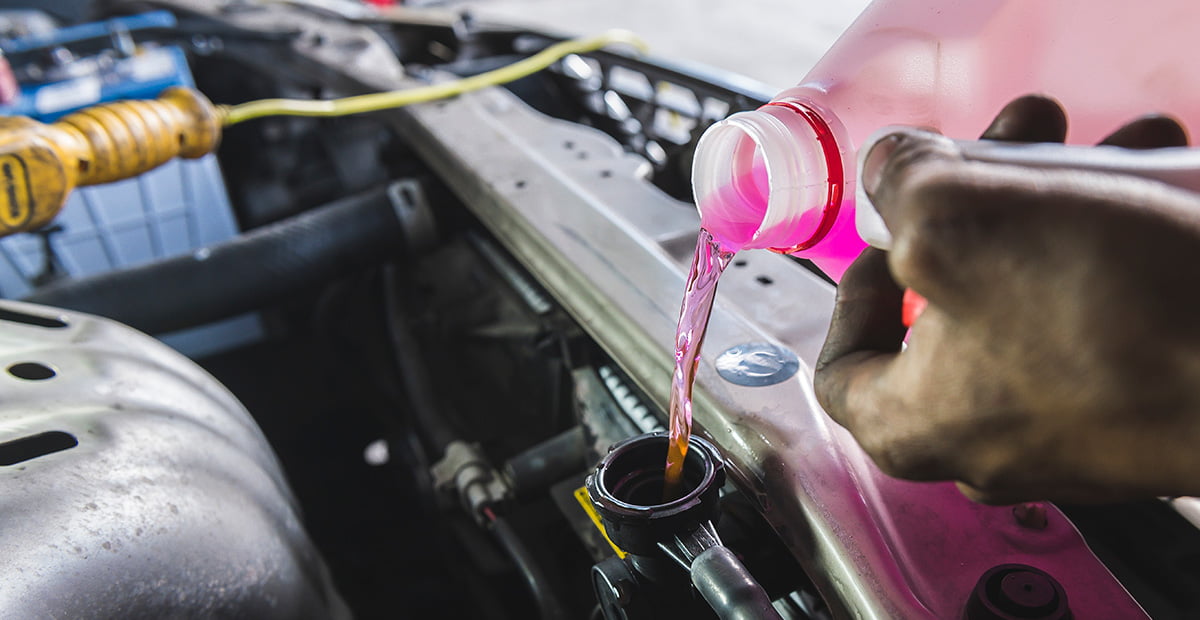 radiator coolant pink