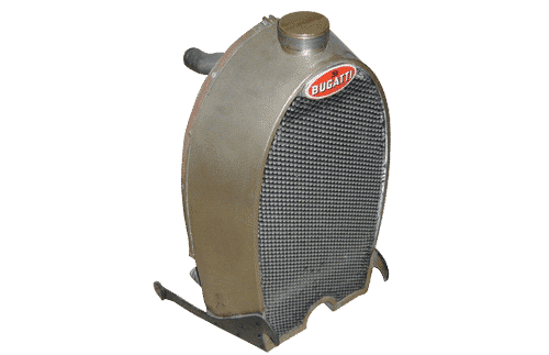 Vintage radiator 1918 bugatti model
