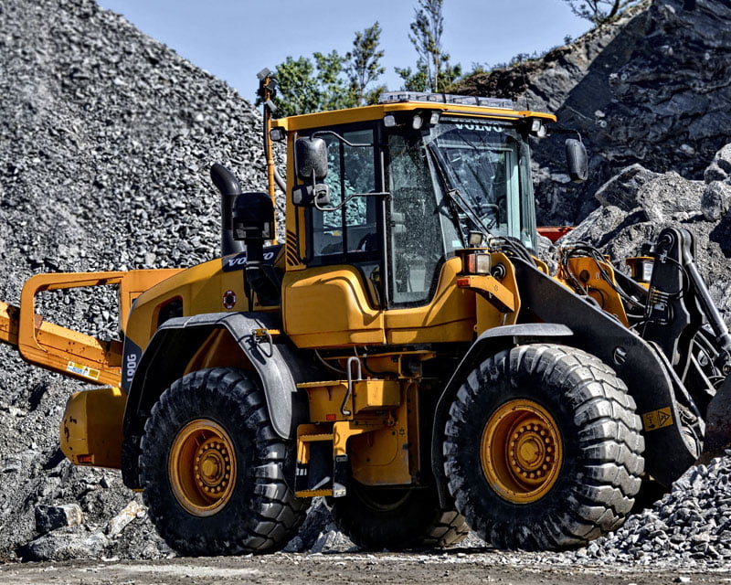 Volvo earthmoving vehicle