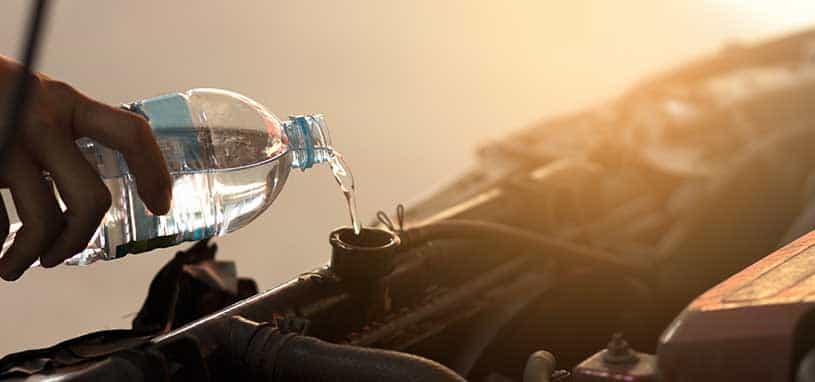 can i put water in my radiator