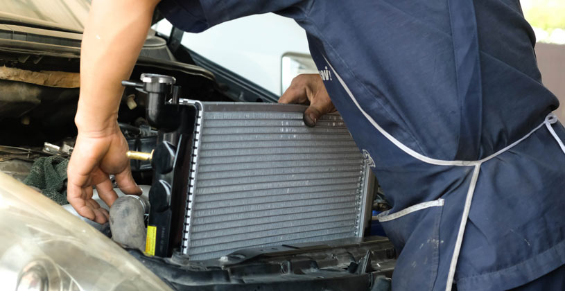 professional car radiator flush