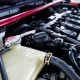 radiator cap close up in performance car