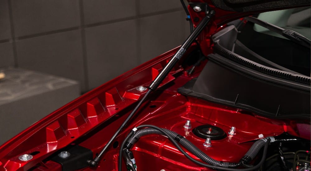 installed gas strut