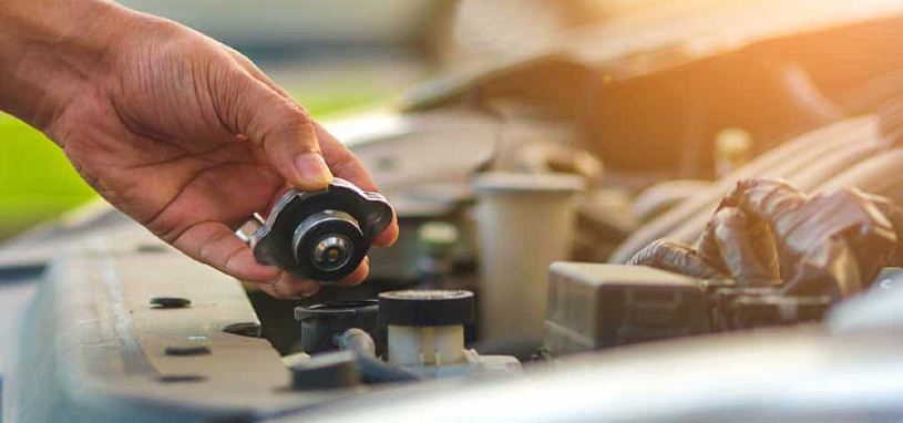 fill a new radiator with coolant
